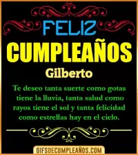GIF Frases de Cumpleaños Gilberto